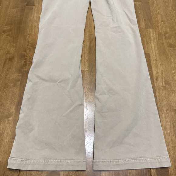 American Eagle kick boot chino pants women's 12XL long tan stretch preppy y2k - Picture 4 of 15